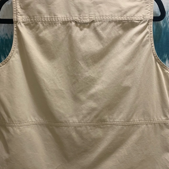 Lauren 1967 X Ralph Lauren Tan With Pockets Mesh Snaps Logo Fashion Vest L - Picture 4 of 5
